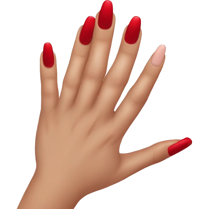 red manicure  emoji