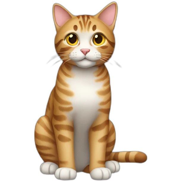 Tabby Cat Full Body emoji