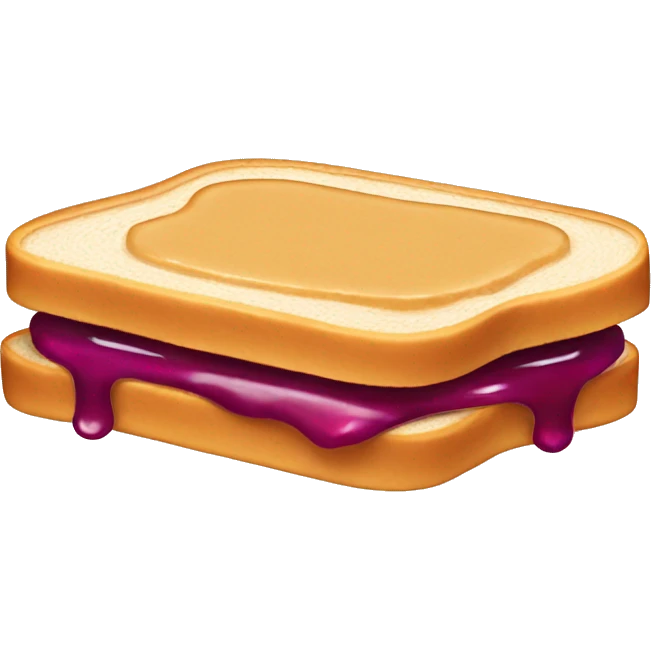 peanut butter jelly sandwich long horizontally emoji