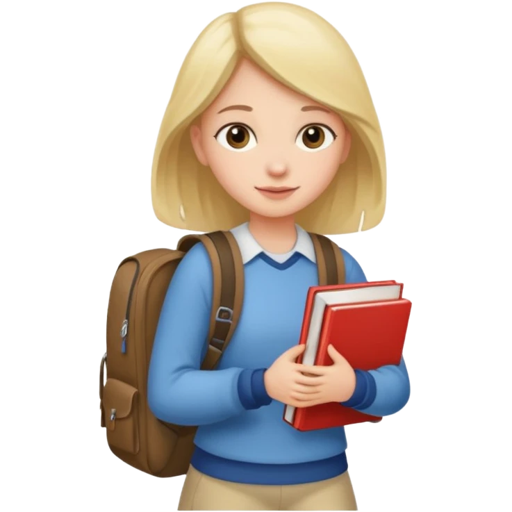 walk girl at university  emoji