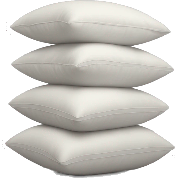 Pillows neatly stacked together  emoji