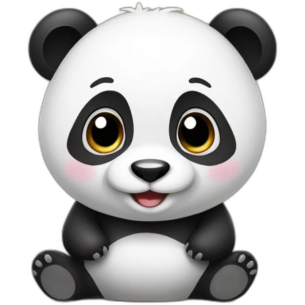 Cute panda emoji