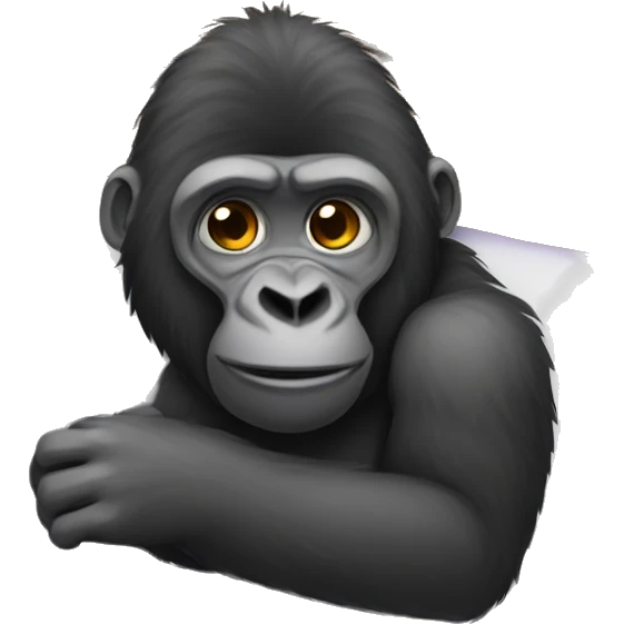 Gorilla in bed  emoji