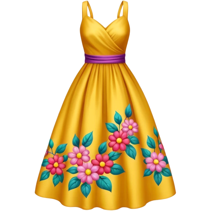 elbise çiçekli emoji