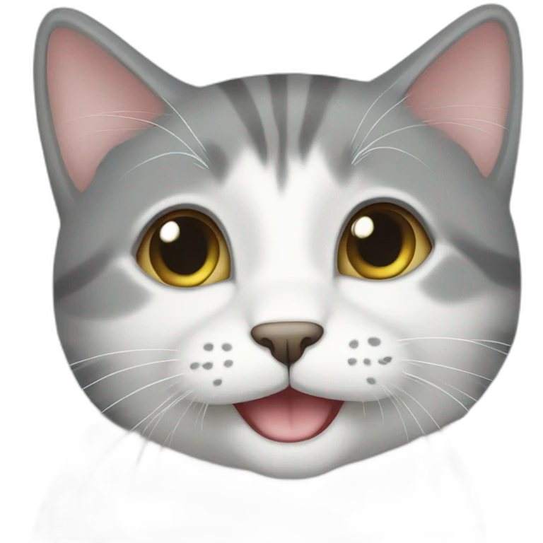 happygreywhitecat emoji