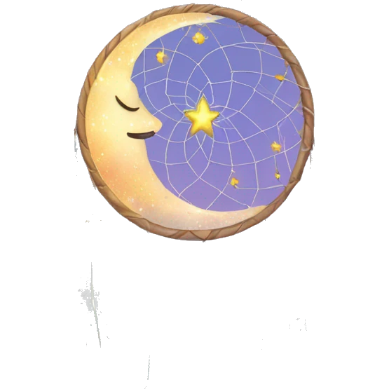 Sparkly moon-and-stars-galaxy-dreamcatcher emoji