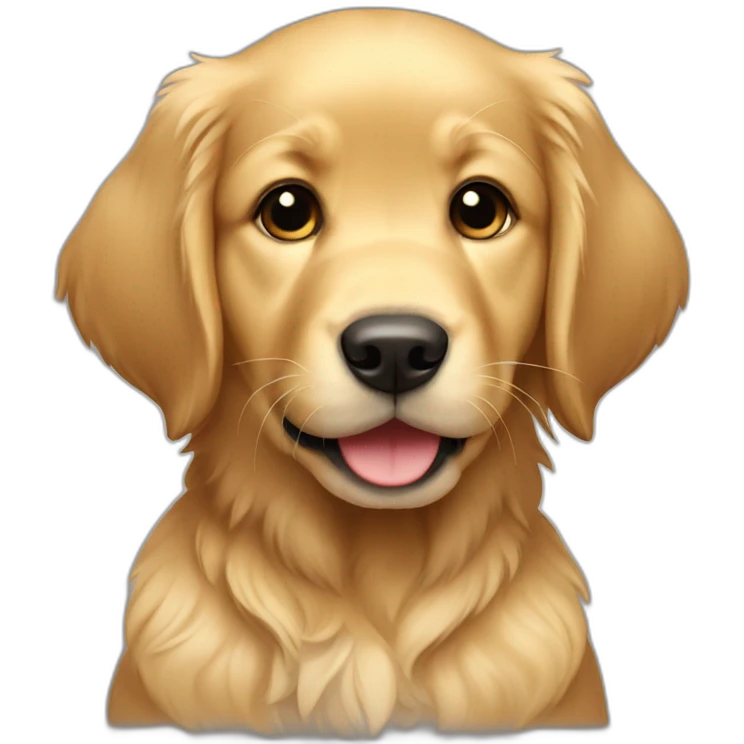 Golden retriever puppy emoji