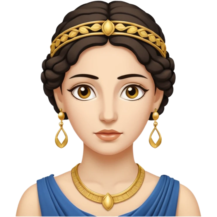 Ancient greek Women with Earrings emoji