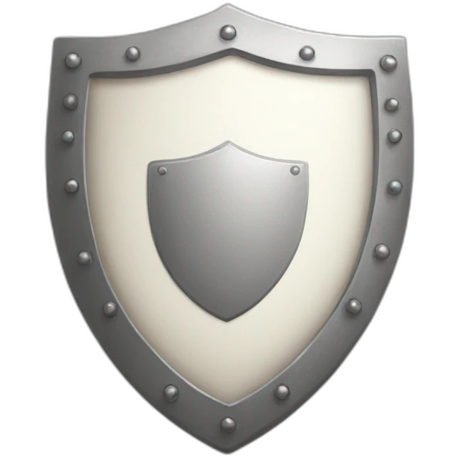 white shield emoji