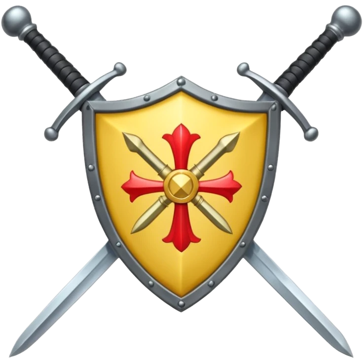 Escudo con espadas y grifones emoji