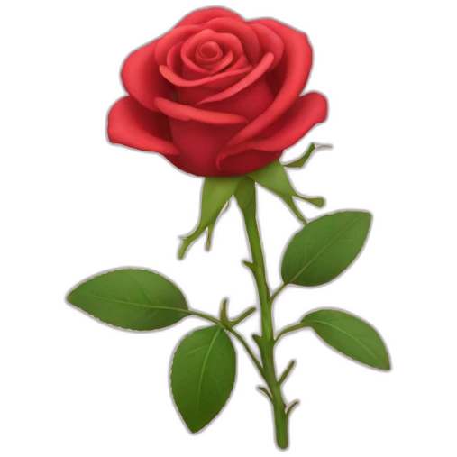 one rose emoji