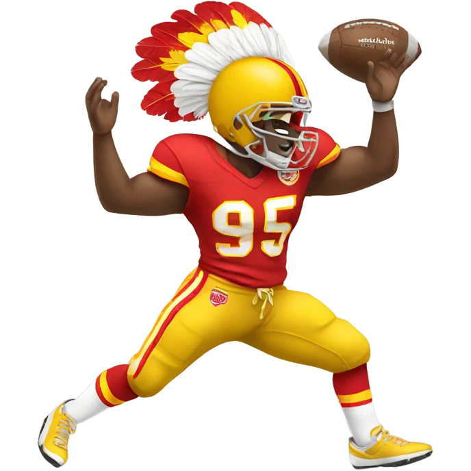 Dancing chiefs football emoji