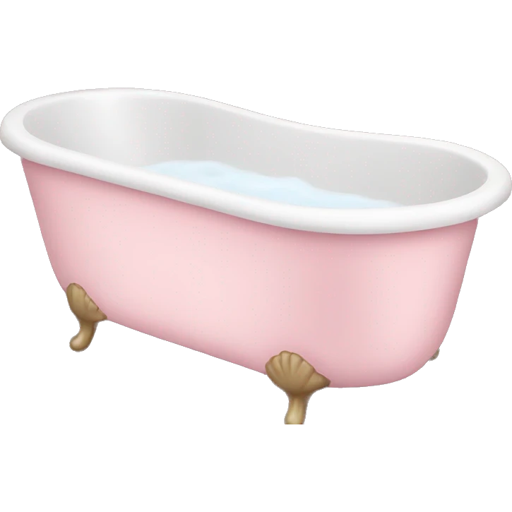 Light pink bath emoji