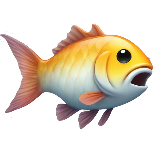Fish in a fish pole emoji