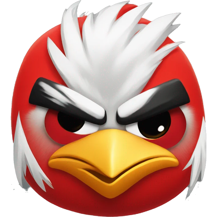Red angry bird emoji