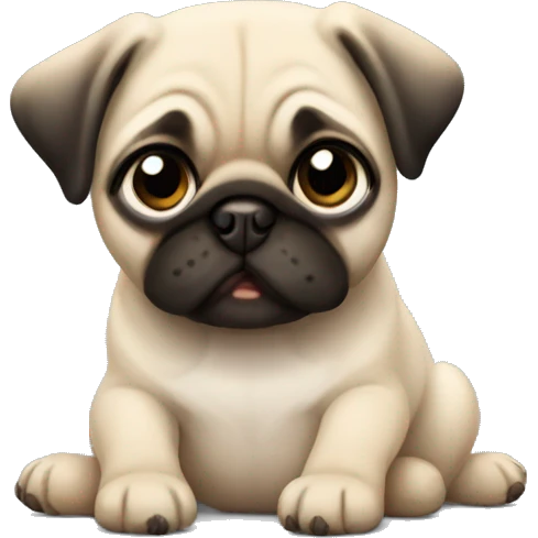 Pug puppy  emoji