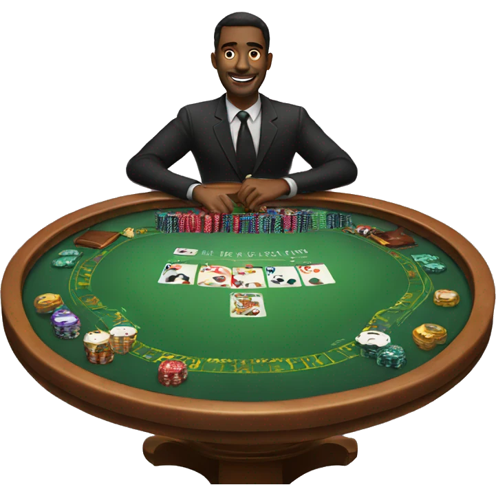 a blackjack table emoji