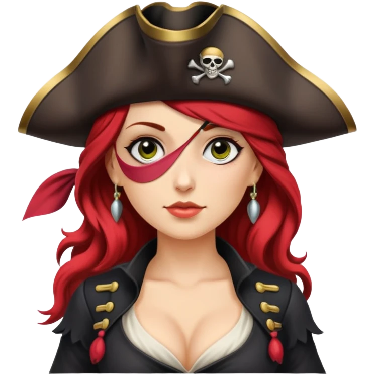 Pirate woman with big boobs emoji