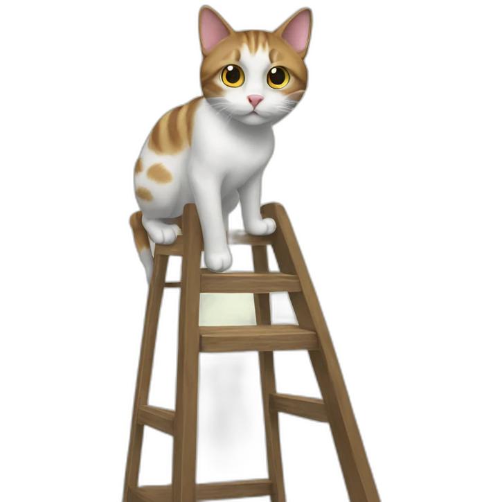 cat on stepladder emoji