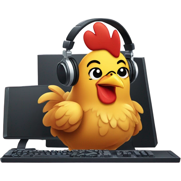 Chicken nugget gamer  emoji