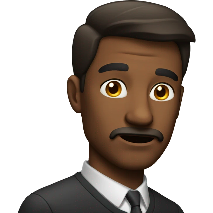 A man making side eye  emoji