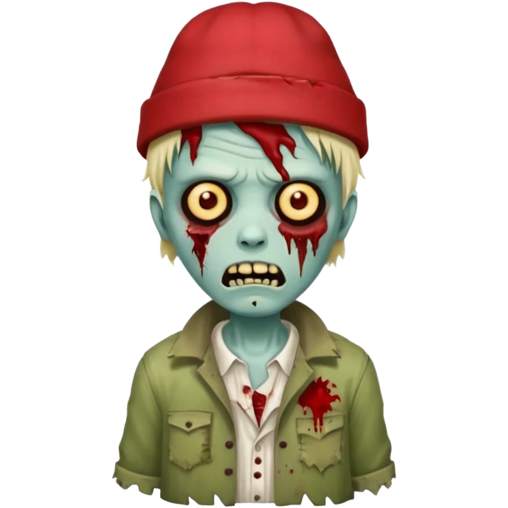 zombie in red hats emoji