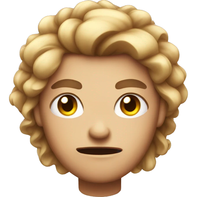 an angry person with jewel hair emoji