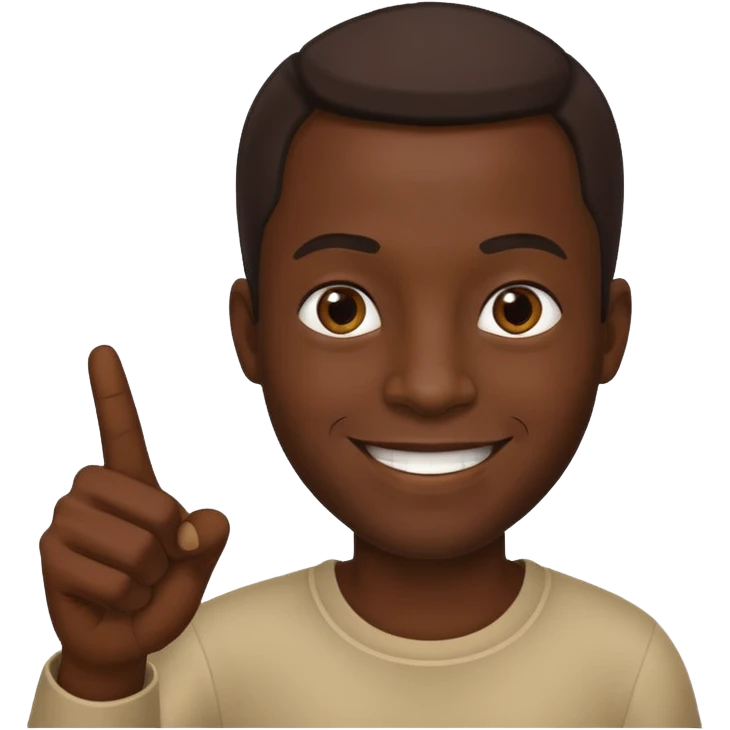 African man pointing and laughing emoji