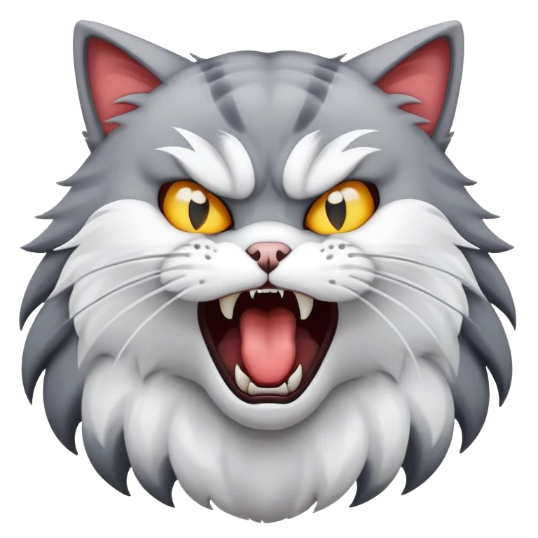 Hissing cat emoji