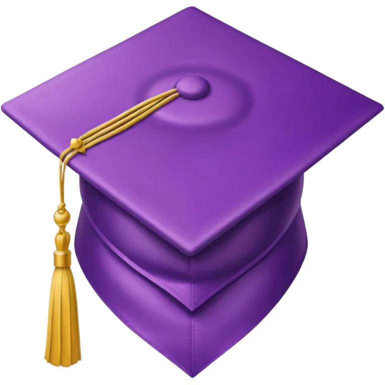 lilac standard graduation cap emoji