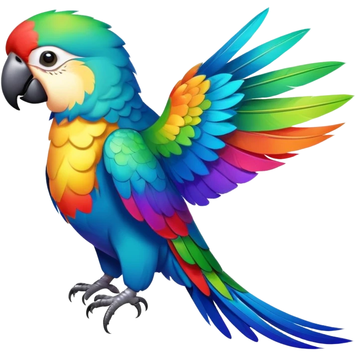 colorful parrot emoji