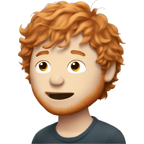 Ed Sheeran singing emoji