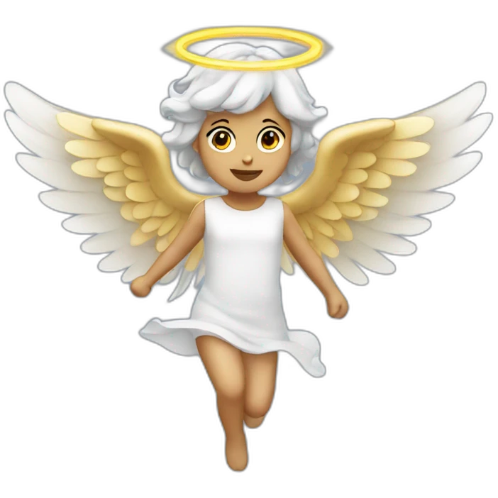 flying angel emoji