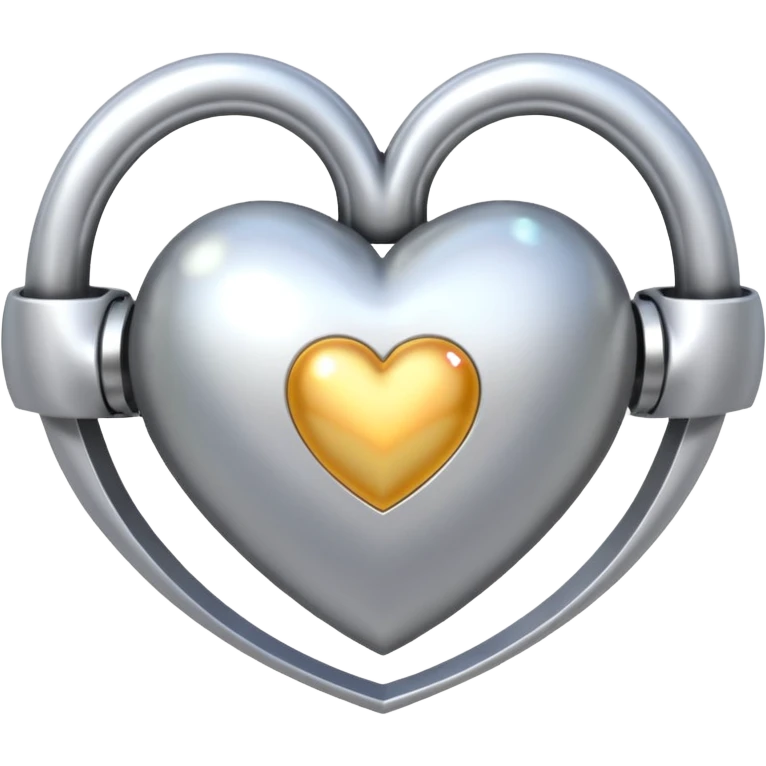 Cœur avec l’anneau de saturne emoji