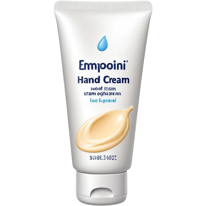 used tube of hand cream, slightly squeezed, cap off, some cream visible emoji