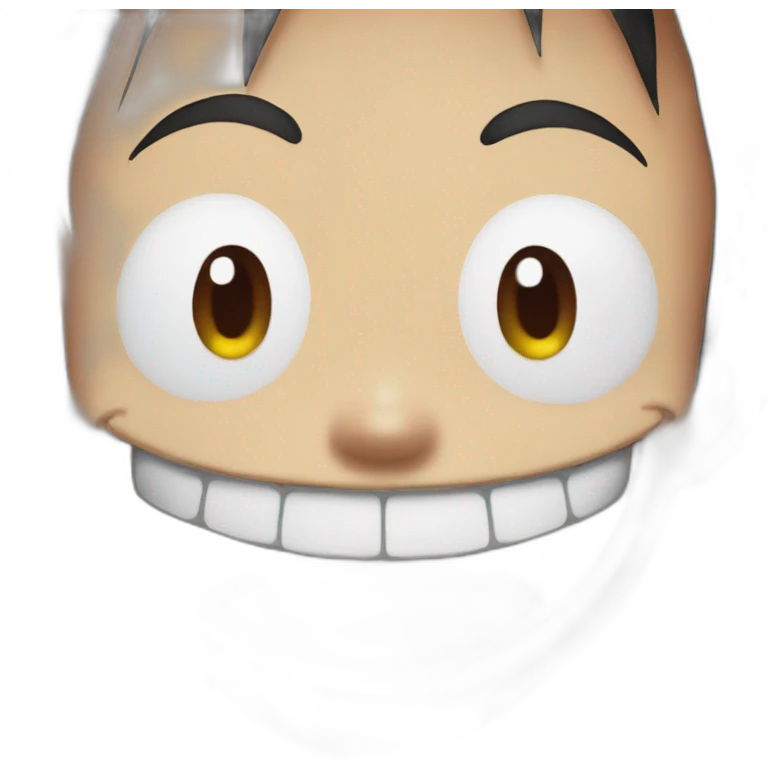 Monkey D Luffy laughing emoji