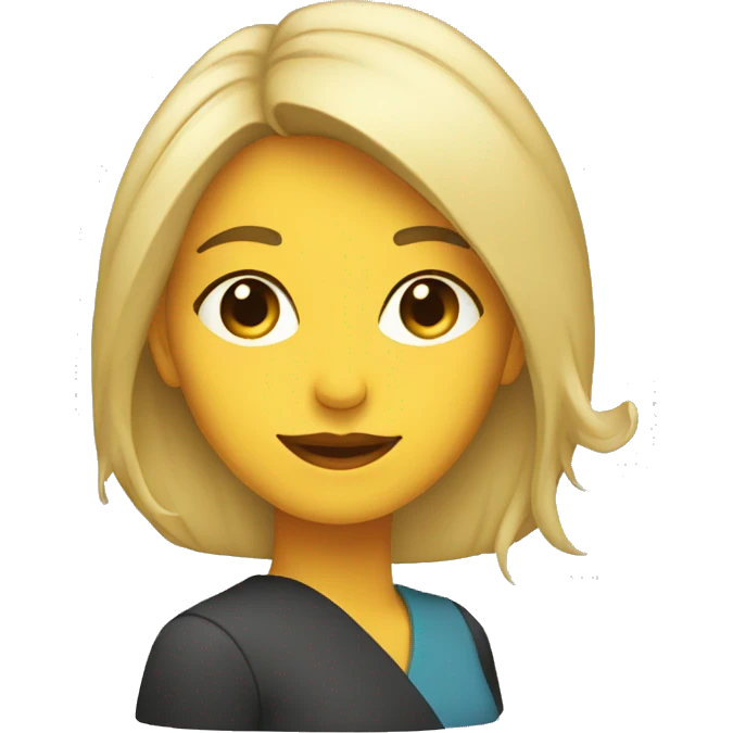 mujer de perfil viendo a la derecha emoji