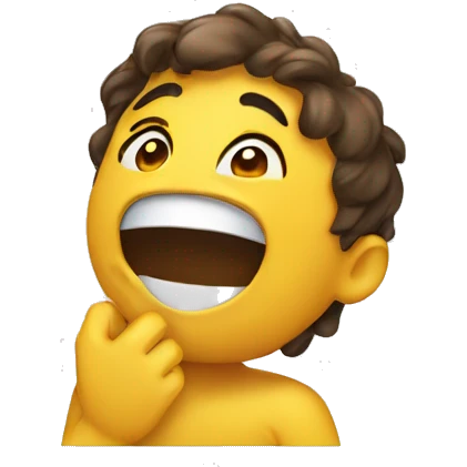 Throwing up while smiling  emoji