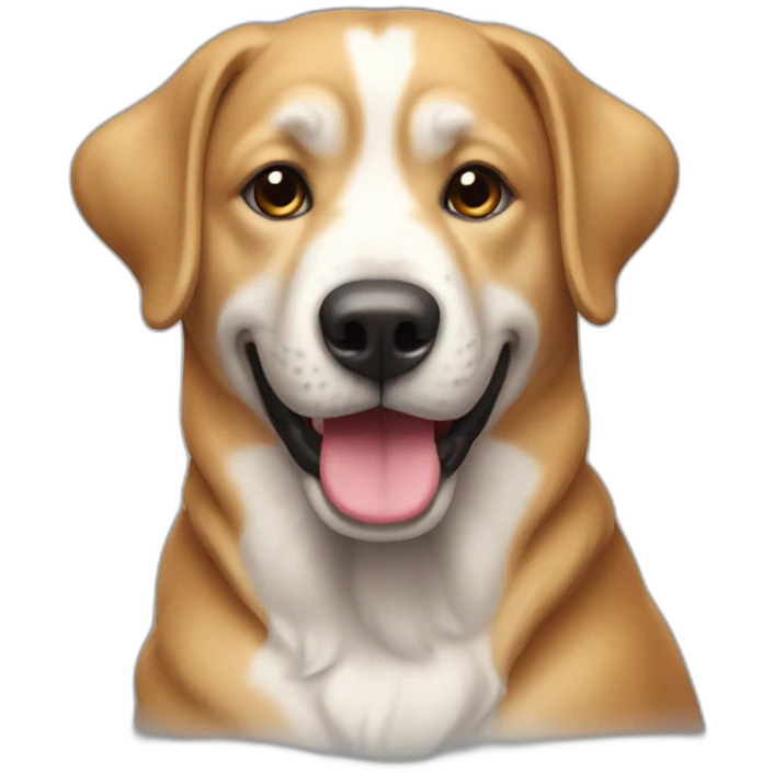 Un chien dans un pagner emoji