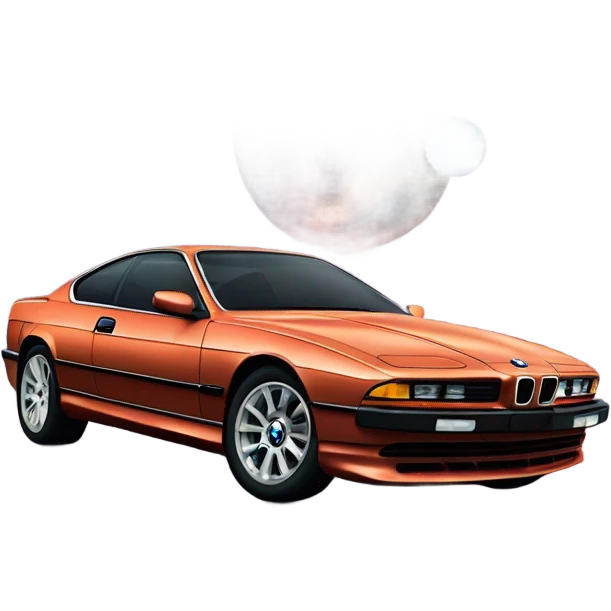 BMW 840i coupe in space  emoji