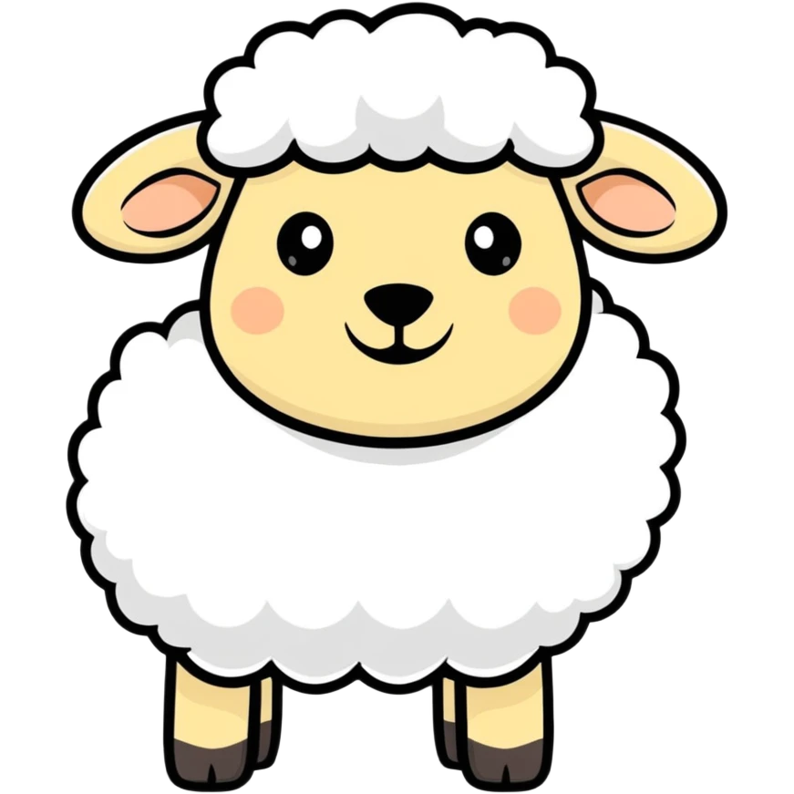 silly sheep emoji
