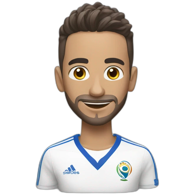 Zidan caresse la coupe du monde emoji