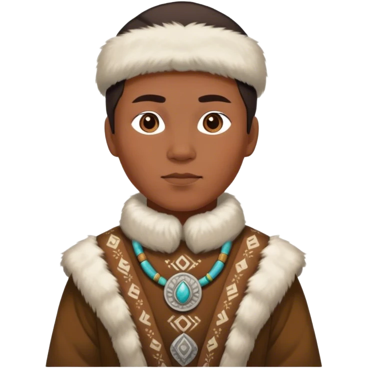 greenland citizen traditional outfit standing full scale emoji