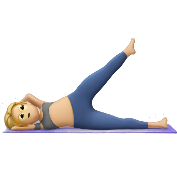 Pilates side plank emoji