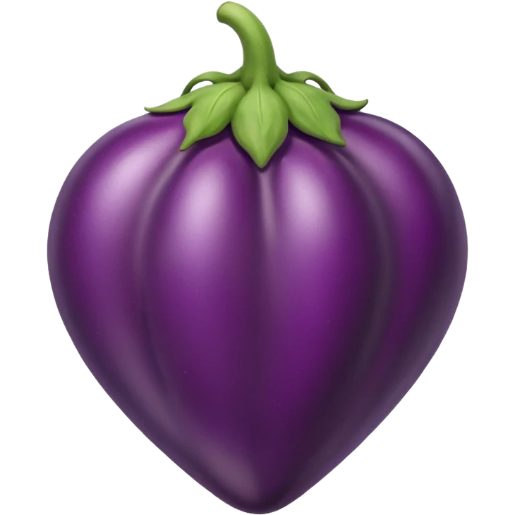 Heart with eggplant  emoji