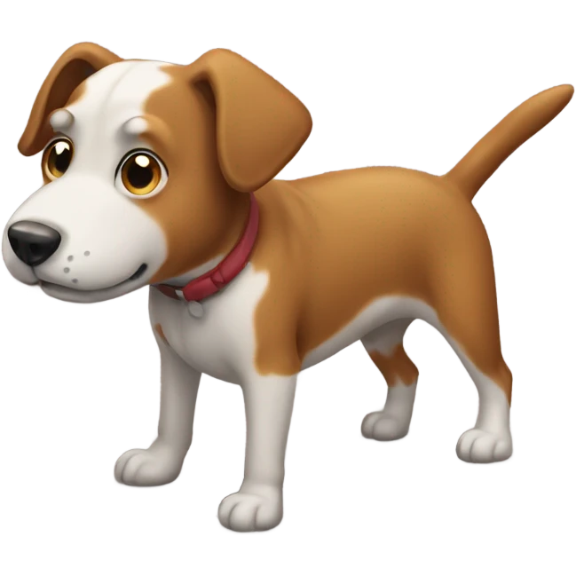 Dog pooping emoji