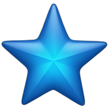 Blue star emoji