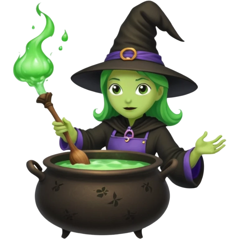 green witch cooking potion emoji