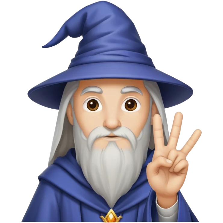 wizard making a stop hand sign emoji