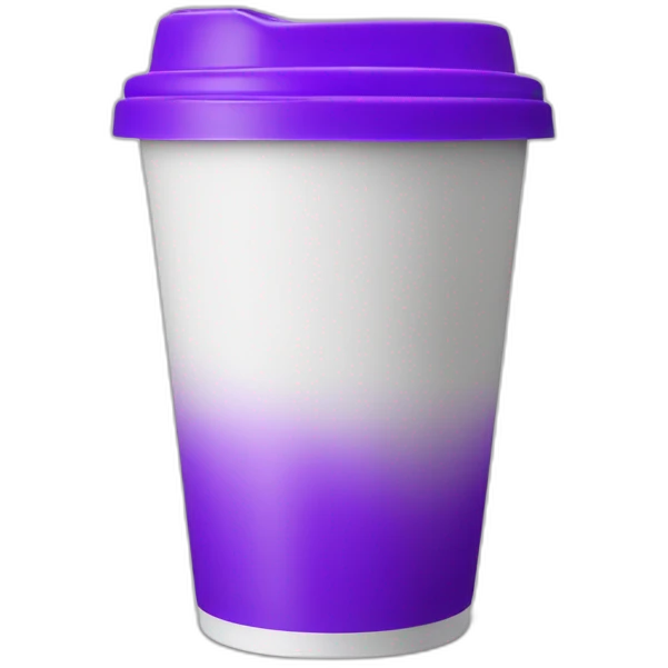 White styrofoam Cup with purple liquid in it emoji